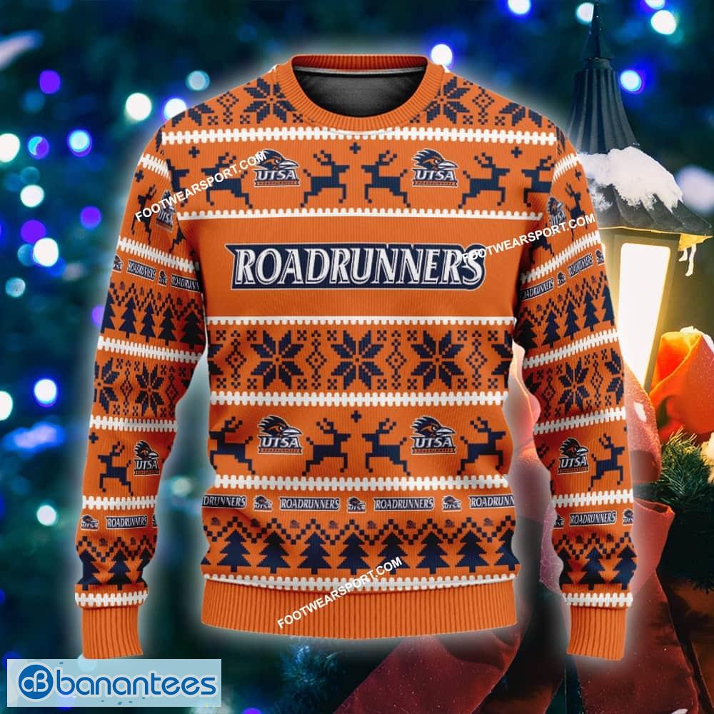 new stocking utsa roadrunners ugly christmas sweater gift for men and women custom name image NEW Stocking UTSA Roadrunners Ugly Christmas Sweater Gift For Men And Women Custom Name - NCAA UTSA Roadrunners Ugly Christmas Sweater For Men And Women Photo 1