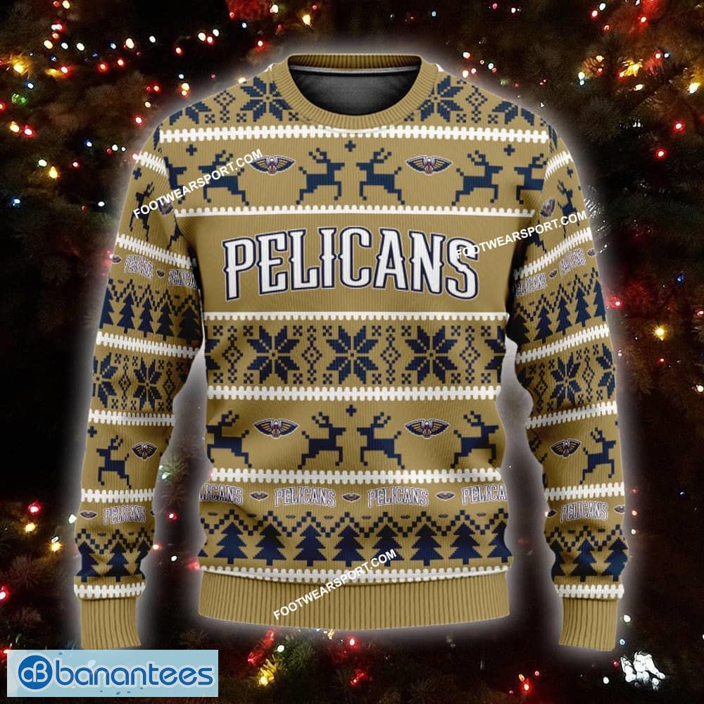 new style new orleans pelicans ugly christmas sweater gift for men and women custom name image NEW Style New Orleans Pelicans Ugly Christmas Sweater Gift For Men And Women Custom Name - NBA New Orleans Pelicans Ugly Christmas Sweater For Men And Women Photo 1