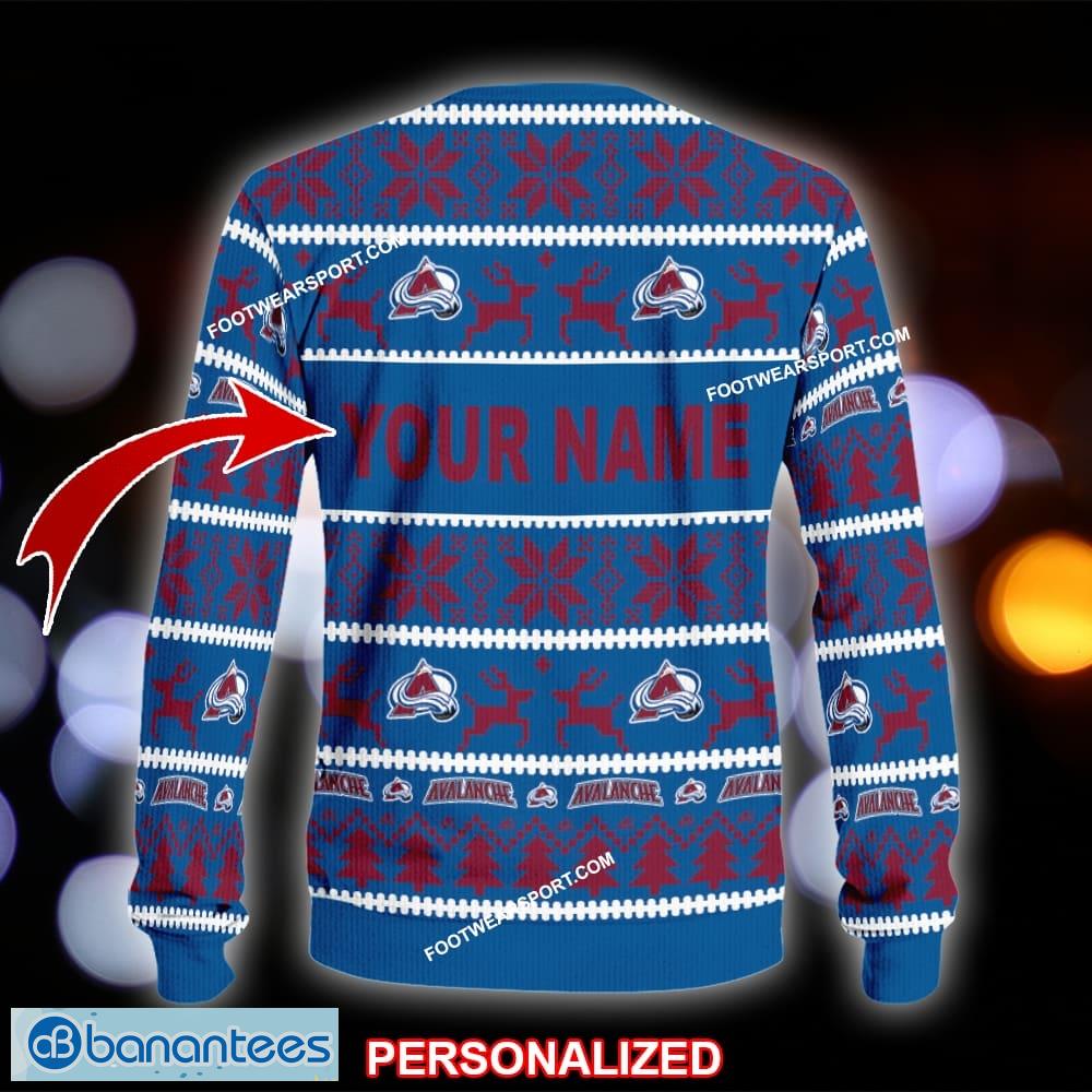 new textile colorado avalanche ugly xmas sweater gift for men and women custom name 1 image NEW Textile Colorado Avalanche Ugly Xmas Sweater Gift For Men And Women Custom Name - NHL Colorado Avalanche Ugly Christmas Sweater For Men And Women Photo 2