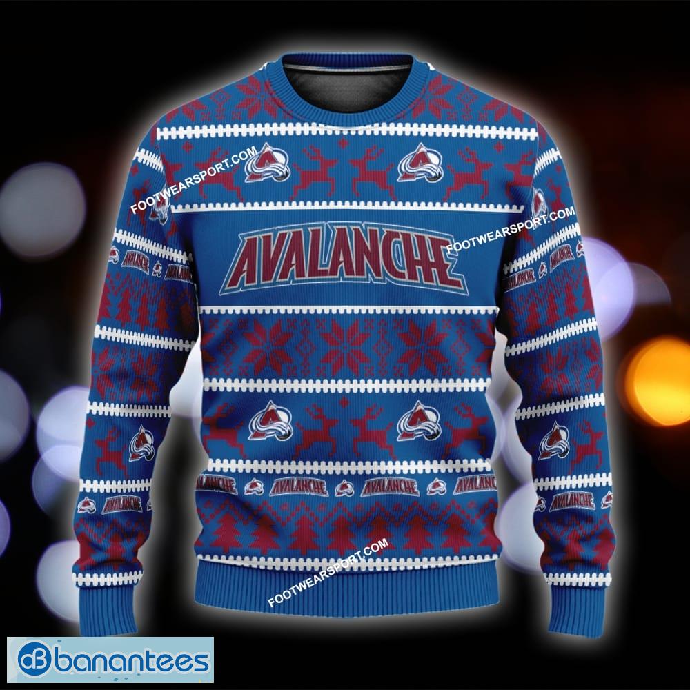 new textile colorado avalanche ugly xmas sweater gift for men and women custom name image NEW Textile Colorado Avalanche Ugly Xmas Sweater Gift For Men And Women Custom Name - NHL Colorado Avalanche Ugly Christmas Sweater For Men And Women Photo 1