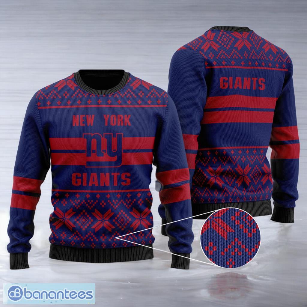 new york giants nfl team wool sweater image New York Giants NFL Team Wool Sweater Product Photo 1