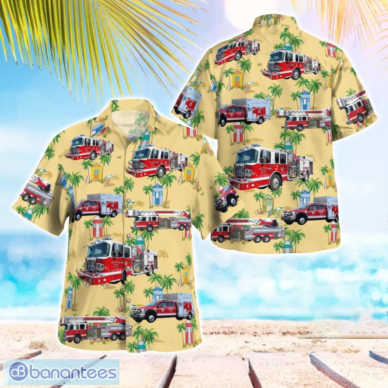 new york grand island fire company hawaiian shirt beach shirt for men and women image New York Grand Island Fire Company Hawaiian Shirt Beach Shirt For Men And Women Product Photo 1
