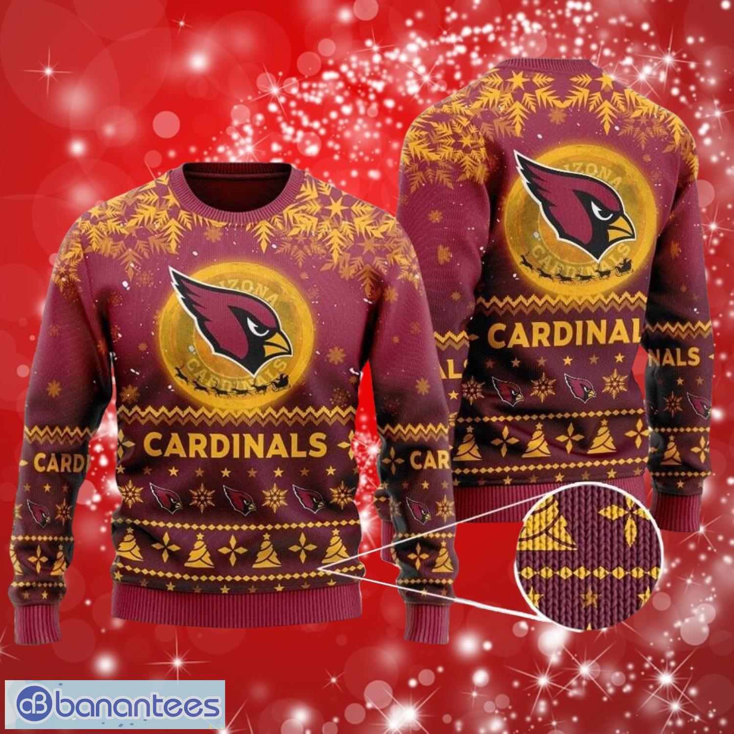 nfl arizona cardinals santa claus in the moon christmas full over print gifts christmas 3d sweater shirt image NFL Arizona Cardinals Santa Claus In The Moon Christmas Full Over Print Gifts Christmas 3D Sweater Shirt Product Photo 1