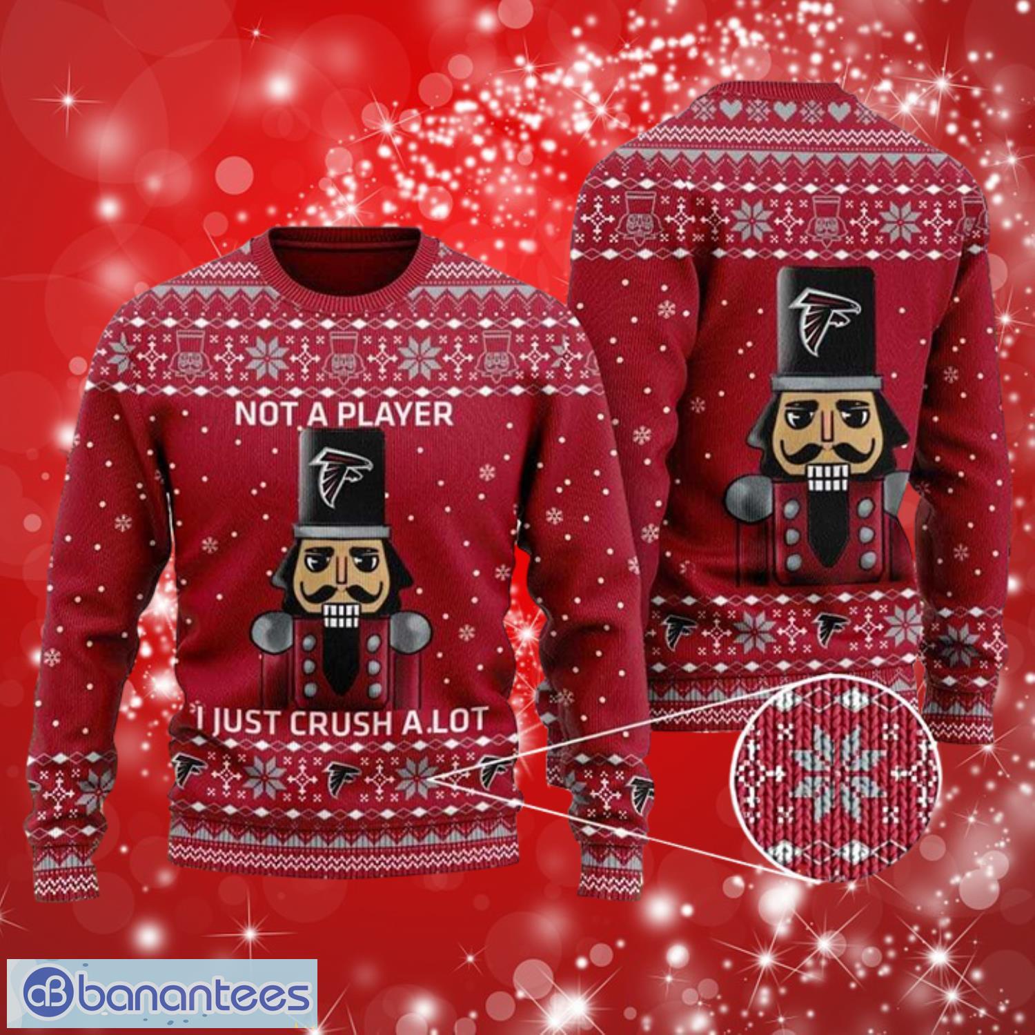 nfl atlanta falcons i am not a player i just crush full over print gifts christmas 3d sweater shirt image NFL Atlanta Falcons I Am Not A Player I Just Crush Full Over Print Gifts Christmas 3D Sweater Shirt Product Photo 1