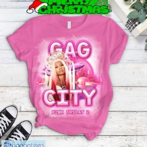 Nicki Minaj Gag City The Pink Friday 2 Tour Pink Version Fleece Pajamas Set Gift Family - Nicki Minaj Gag City The Pink Friday 2 Tour Pink Version Fleece Pajamas Set-2
