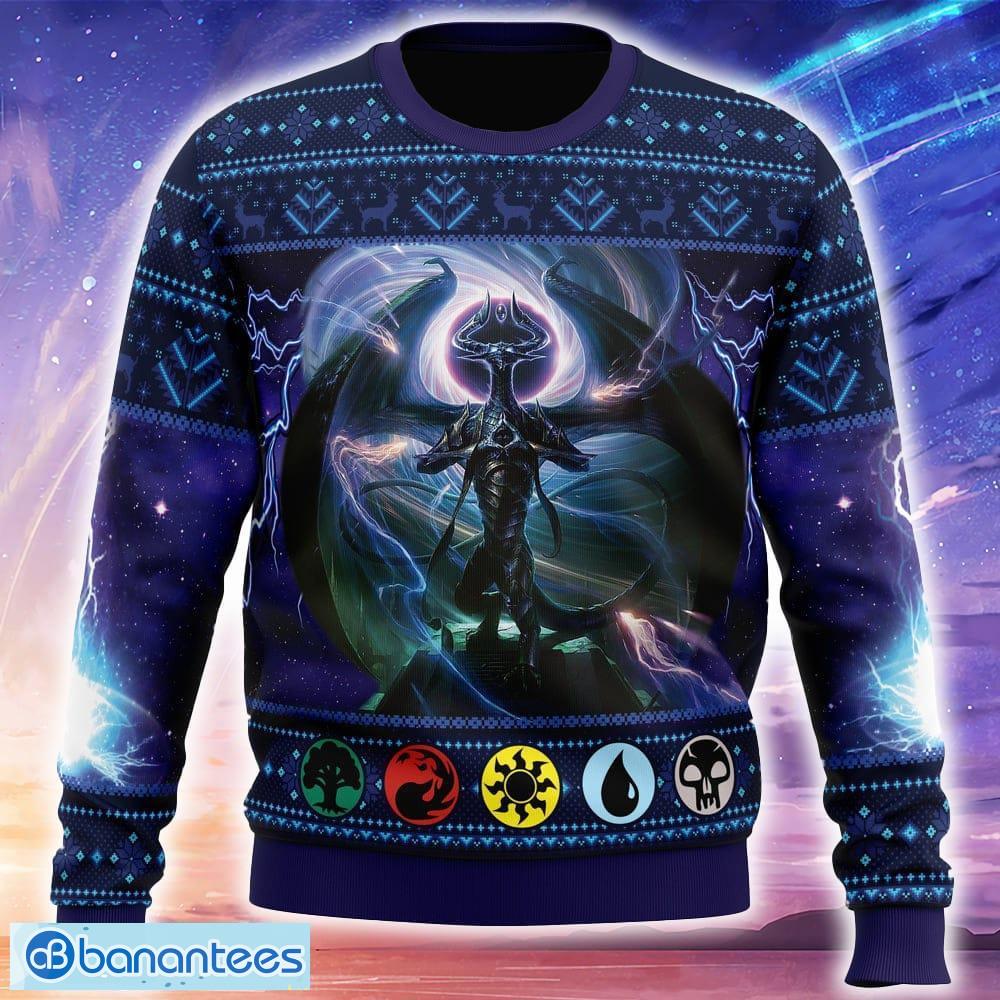 nicol bolas magic the gathering ugly christmas sweater trending holidays for men women fans image Nicol Bolas Magic the Gathering Ugly Christmas Sweater Trending Holidays For Men Women Fans - Nicol Bolas Magic the Gathering Ugly Christmas Sweater_1