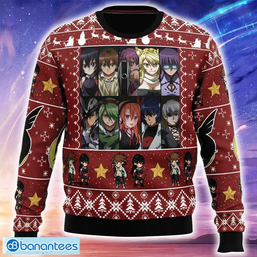 night raid akame ga kill knitted christmas sweater trending holidays for men women fans image Night Raid Akame ga Kill Knitted Christmas Sweater Trending Holidays For Men Women Fans - Night Raid Akame ga Kill Ugly Christmas Sweater_1