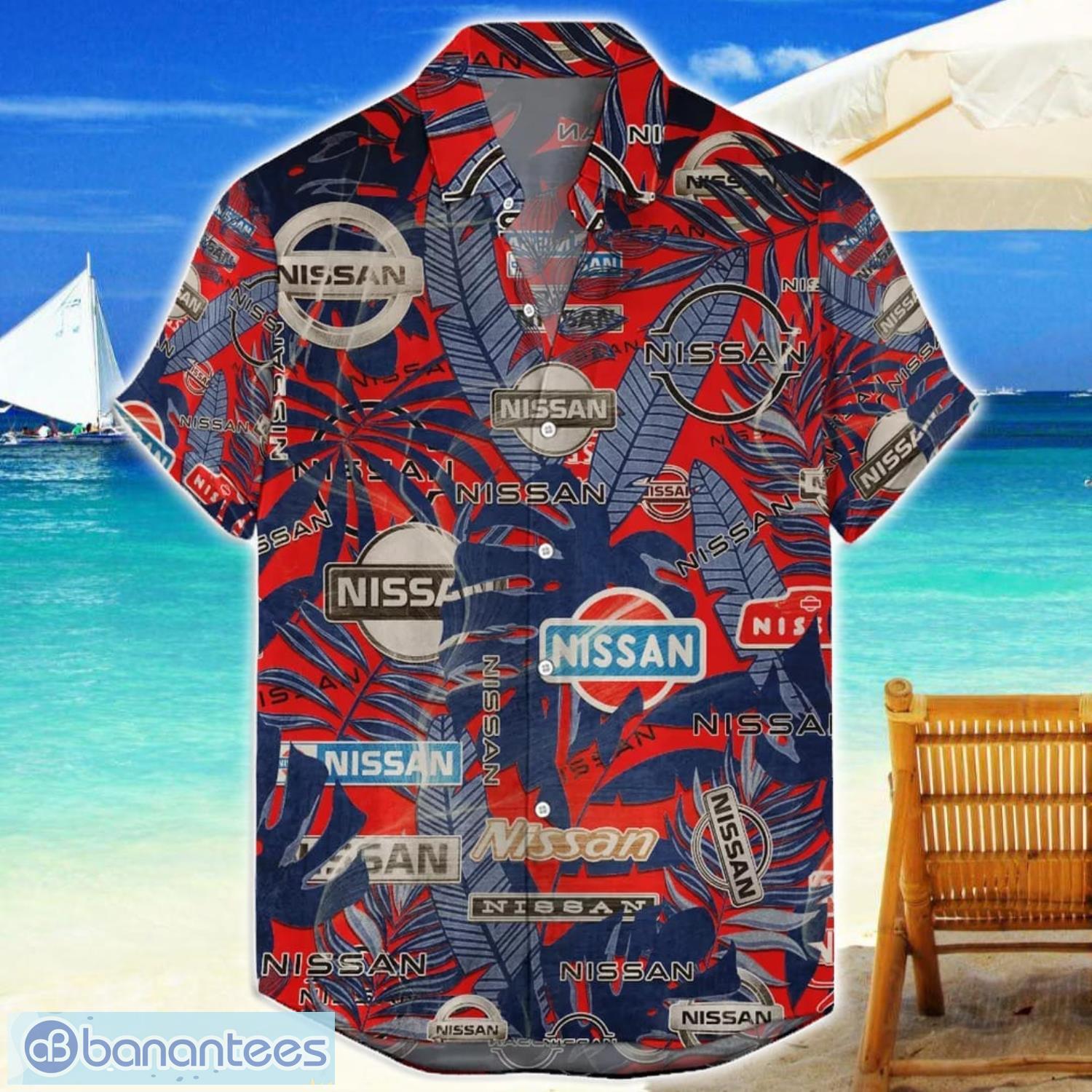 nissan truck retro logo 3d hawaiian shirt for men and women gift image Nissan Truck Retro Logo 3D Hawaiian Shirt For Men And Women Gift Product Photo 1