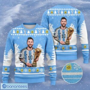 Messi Ugly Sweater Christmas Gift For Fans Holiday Gift Product Photo 1