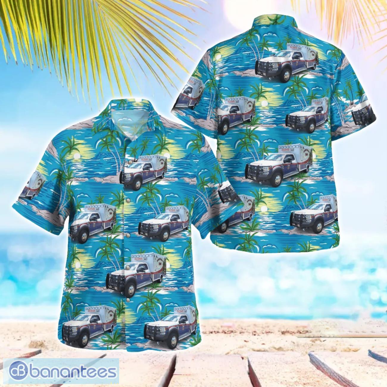 north carolina davie county ems hawaiian shirt beach shirt for men and women image North Carolina, Davie County EMS Hawaiian Shirt Beach Shirt For Men And Women Product Photo 1