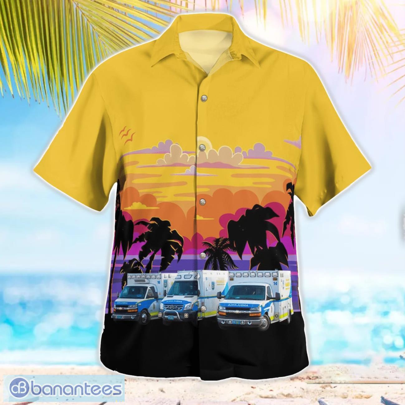 north carolina durham county ems dcems hawaiian shirt 1 image North Carolina, Durham County EMS (DCEMS) Hawaiian Shirt Product Photo 2