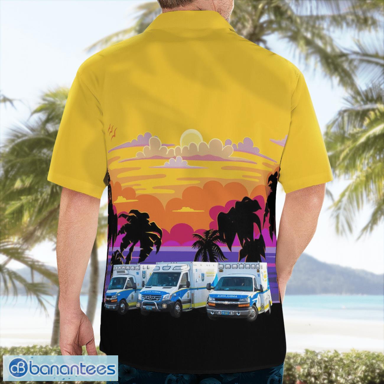 north carolina durham county ems dcems hawaiian shirt image North Carolina, Durham County EMS (DCEMS) Hawaiian Shirt Product Photo 1