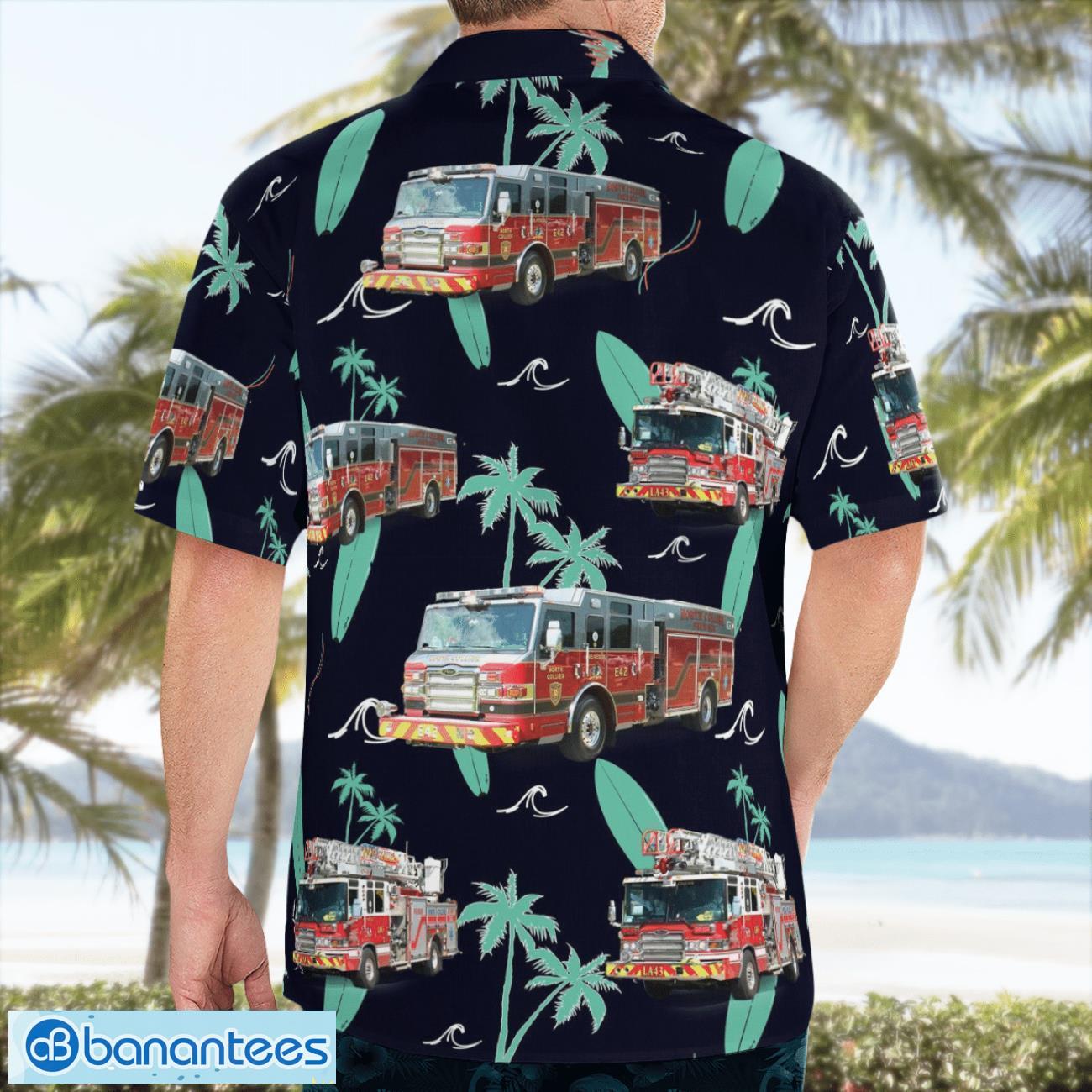 North Collier Fire Rescue District 3D Summer Aloha Hawaiian Shirt North Collier Fire Rescue District 3D Summer Aloha Hawaiian Shirt Product Photo 2