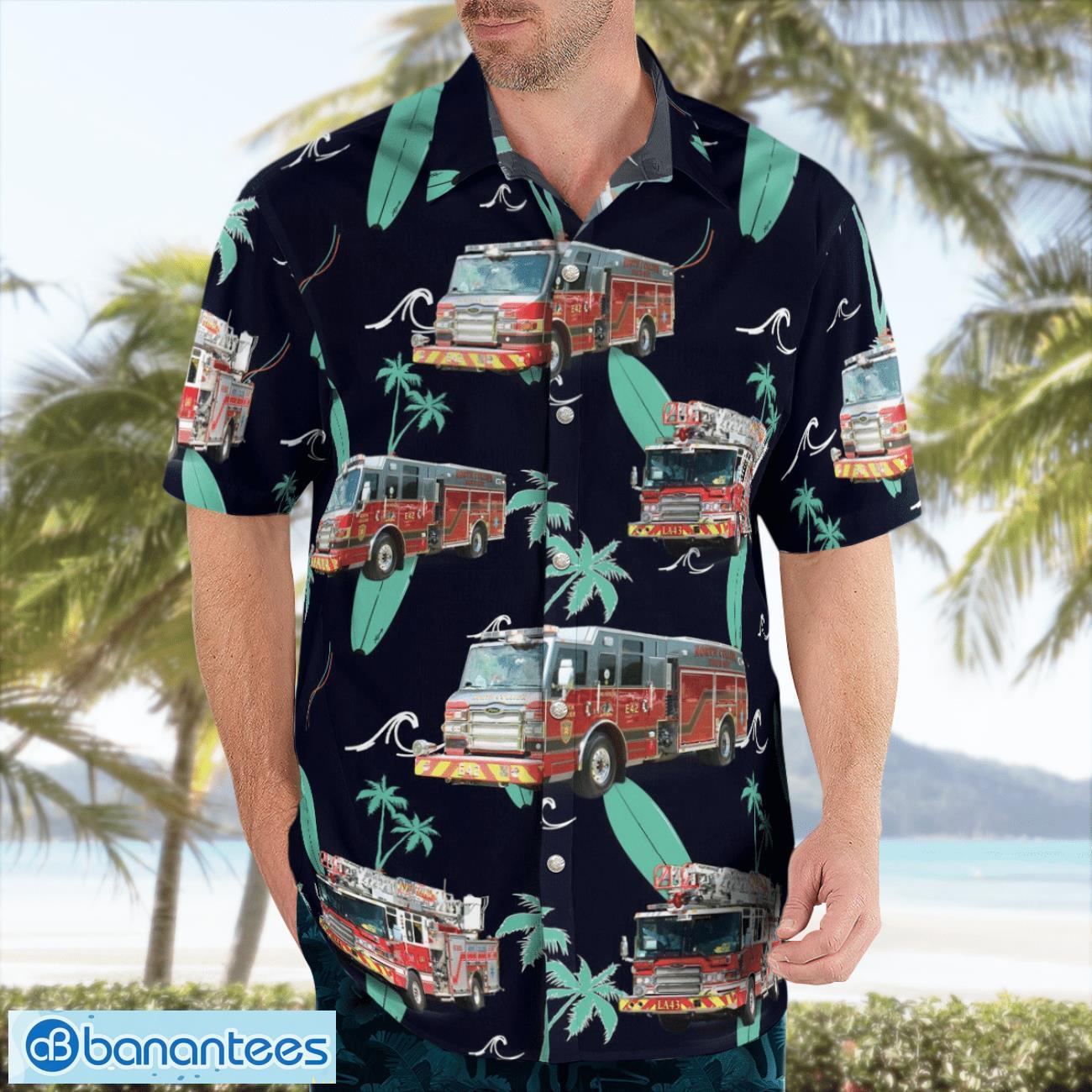 North Collier Fire Rescue District 3D Summer Aloha Hawaiian Shirt North Collier Fire Rescue District 3D Summer Aloha Hawaiian Shirt Product Photo 4
