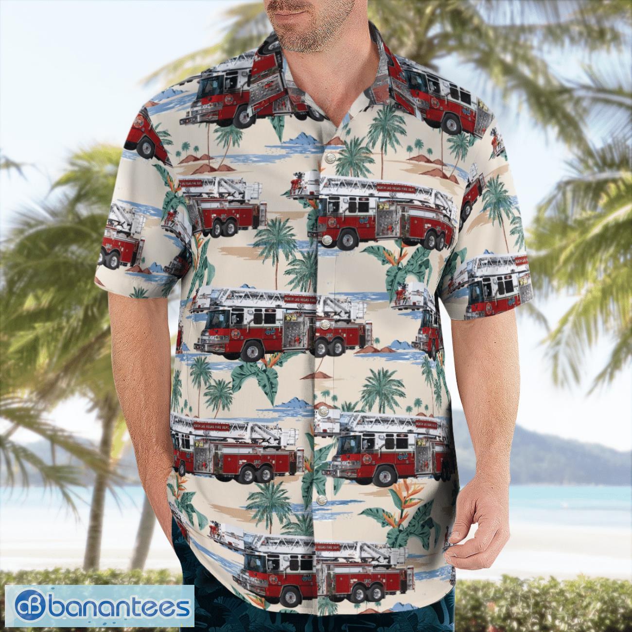 North Las Vegas Fire Department North Las Vegas, Nevada Beach Shirt For Team North Las Vegas Fire Department North Las Vegas, Nevada Beach Shirt For Team Product Photo 4