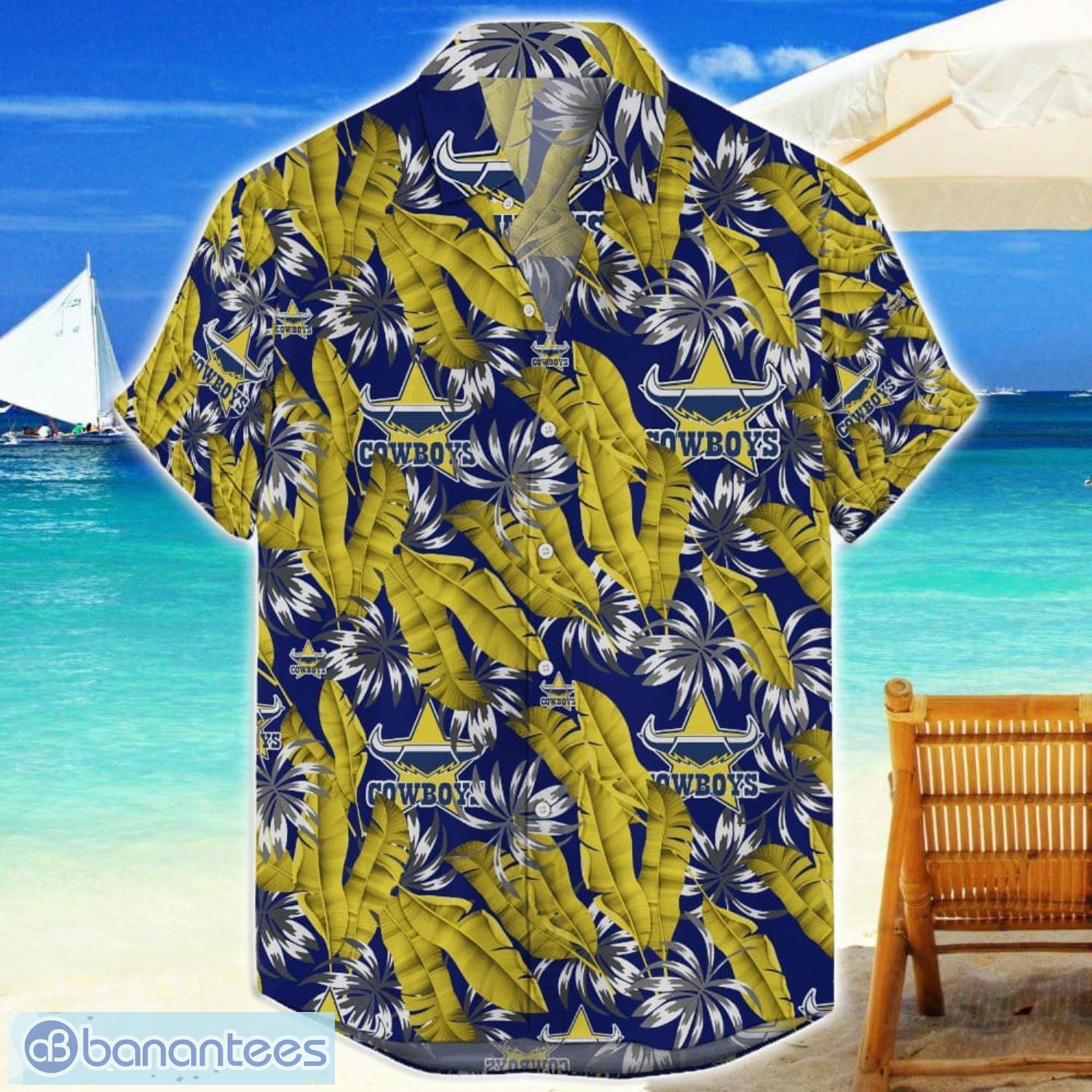 north queensland cowboys paradise nrl aloha hawaiian shirt for men and women 1 image North Queensland Cowboys Paradise NRL Aloha Hawaiian Shirt For Men And Women Product Photo 2