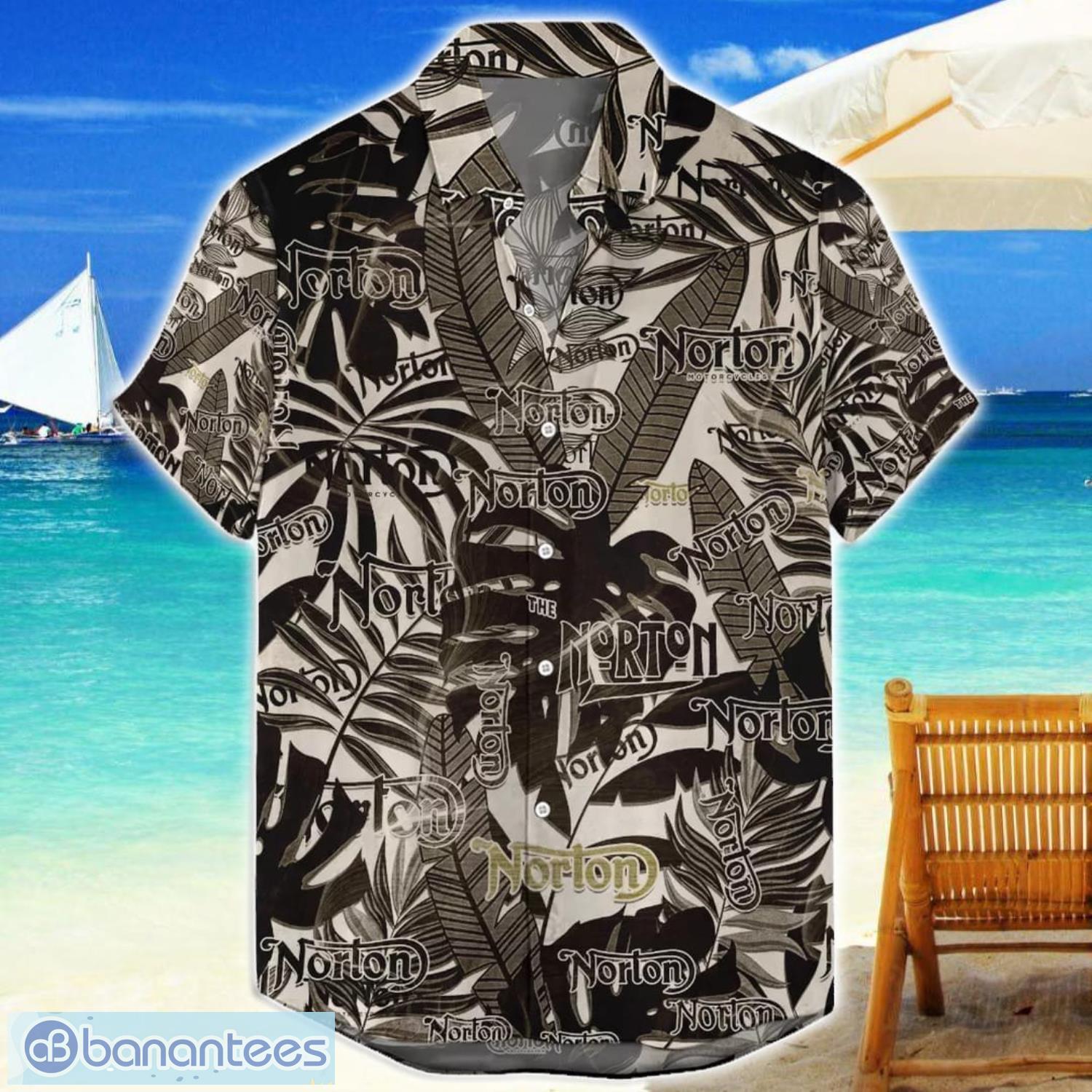 norton motor retro logo 3d hawaiian shirt for men and women gift image Norton Motor Retro Logo 3D Hawaiian Shirt For Men And Women Gift Product Photo 1