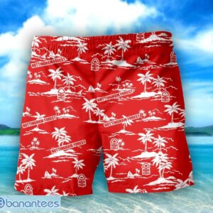 Nottingham Forest 3D Tropical Pattern Coconut Tree Hawaiian Shirt And Shorts Product Photo 4
