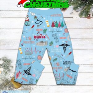 Nurse I Love Medicine Miracle Happen Daily At General Hospital Not Just As Christmas Fleece Pajamas Set Men Women For Fans - Nurse I Love Medicine Miracle Happen Daily At General Hospital Not Just As Christmas Fleece Pajamas Set-3