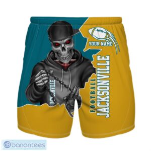 Jacksonville Football Team Hawaiian Shirt And Shorts Personalized Name And Number For Fans Product Photo 1