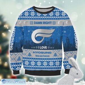 Hyosung Damn Right I Lover Hyosung Now And Forever 3D Ugly Christmas Sweater Christmas Gift Product Photo 2