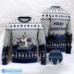 Dallas Cowboys Micah Parsons #11 Merry Xmas Sport Player 3D Ugly Christmas Sweater Product Photo 1