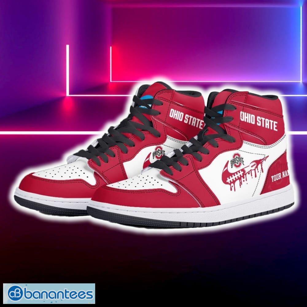 ohio state buckeyes air jordan hightop shoes new custom name for fans gift sneaker 1 image Ohio State Buckeyes Air Jordan Hightop Shoes New Custom Name For Fans Gift Sneaker - Ohio State Buckeyes Air Jordan Hightop Shoes Photo 5