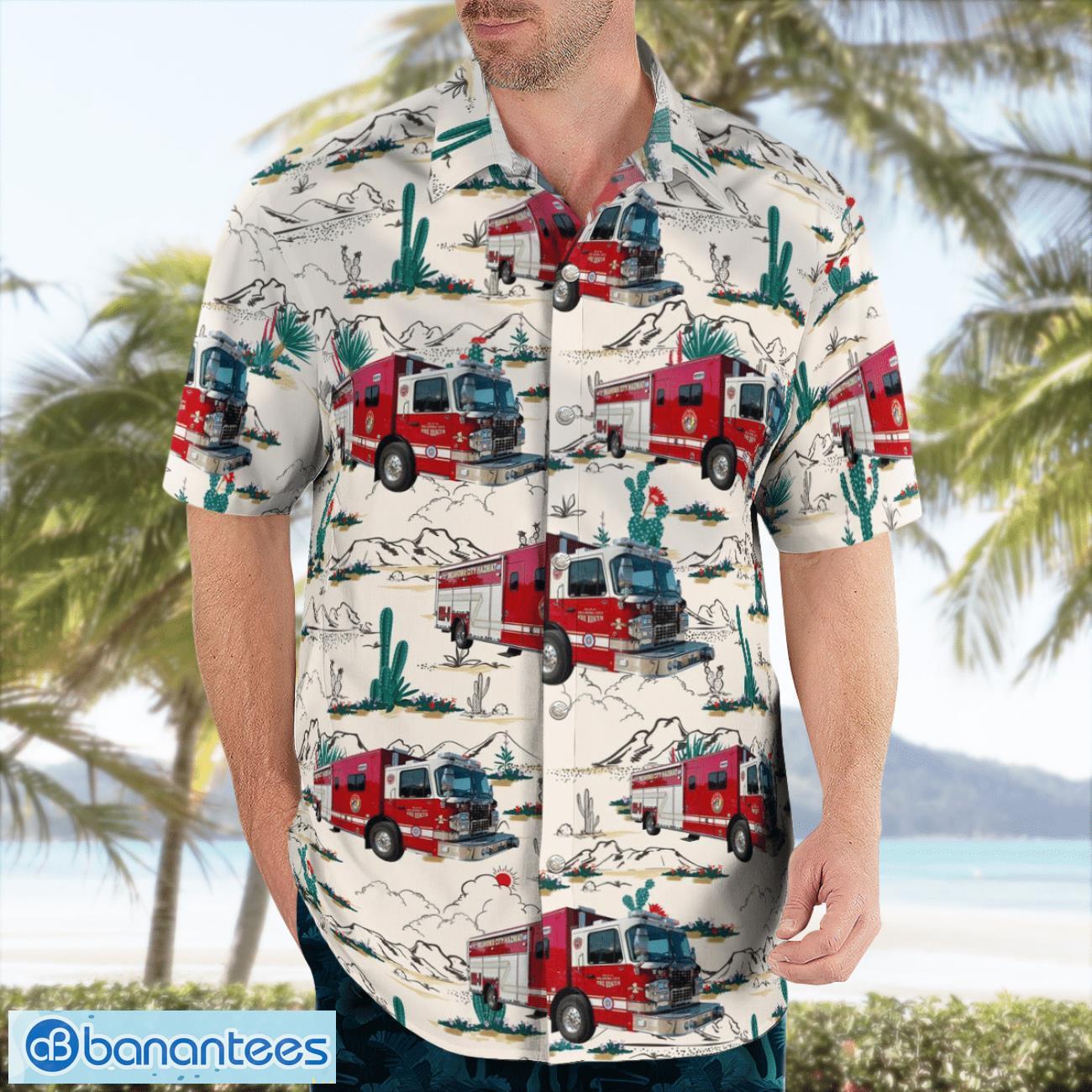 oklahoma city fire department hawaiian shirt beach shirt summer holiday gift 2 image OKLAHOMA CITY FIRE DEPARTMENT Hawaiian Shirt Beach Shirt Summer Holiday Gift Product Photo 3