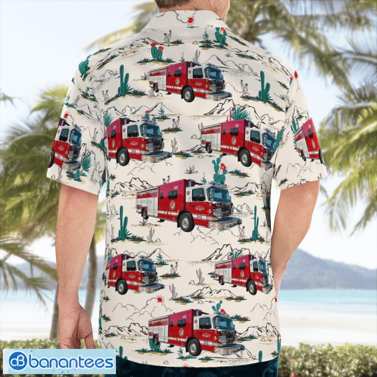 OKLAHOMA CITY FIRE DEPARTMENT Hawaiian Shirt Beach Shirt Summer Holiday Gift OKLAHOMA CITY FIRE DEPARTMENT Hawaiian Shirt Beach Shirt Summer Holiday Gift Product Photo 4