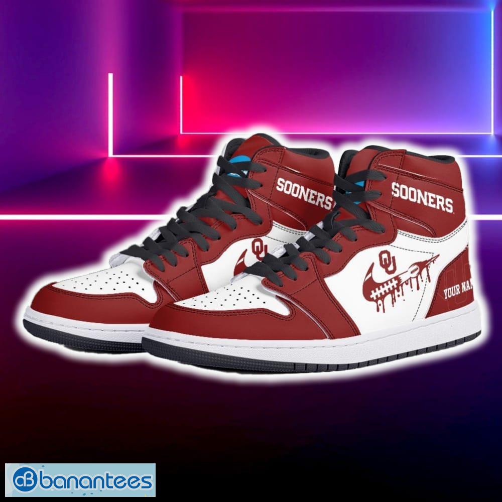 oklahoma sooners air jordan hightop shoes new custom name for fans gift sneaker 1 image Oklahoma Sooners Air Jordan Hightop Shoes New Custom Name For Fans Gift Sneaker - Oklahoma Sooners Air Jordan Hightop Shoes Photo 5