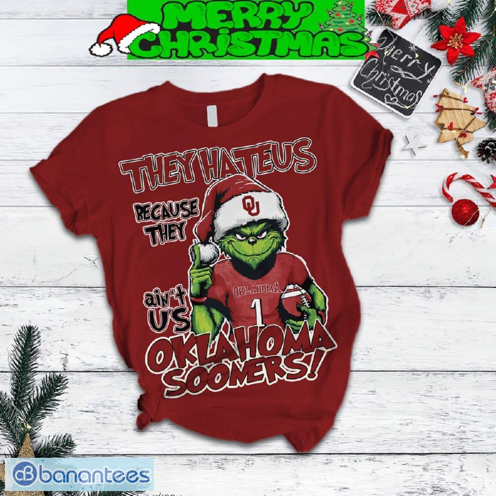 oklahoma sooners grinch hate us christmas fleece pajamas set all over print christmas gift 1 image Oklahoma Sooners Grinch Hate Us Christmas Fleece Pajamas Set All Over Print Christmas Gift - Oklahoma Sooners Grinch Hate Us Christmas Fleece Pajamas Set-2
