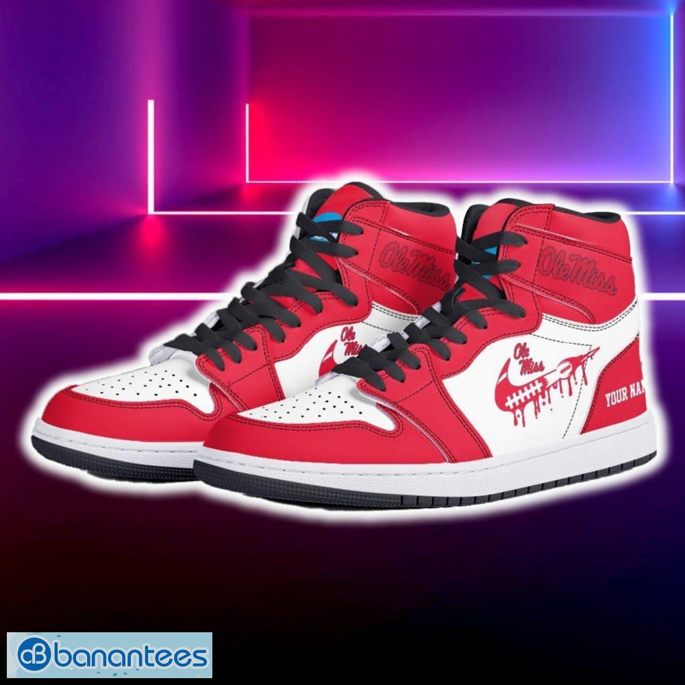 ole miss rebels air jordan hightop shoes new custom name for fans gift sneaker 1 image Ole Miss Rebels Air Jordan Hightop Shoes New Custom Name For Fans Gift Sneaker - Ole Miss Rebels Air Jordan Hightop Shoes Photo 5