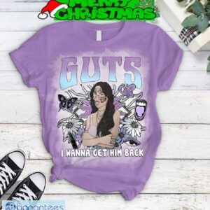 Olivia Rodrigo Guts I Wanna Get Him Back Purple Design Fleece Pajamas Set For Christmas - Olivia Rodrigo Guts I Wanna Get Him Back Purple Design Fleece Pajamas Set-2