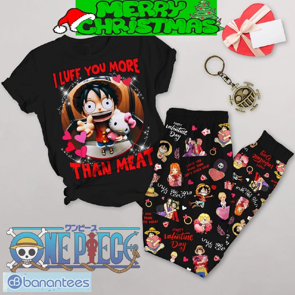 one piece hello kitty valentine fleece pajamas set men women for fans image One Piece Hello Kitty Valentine Fleece Pajamas Set Men Women For Fans - One Piece Hello Kitty Valentine Fleece Pajamas Set-1