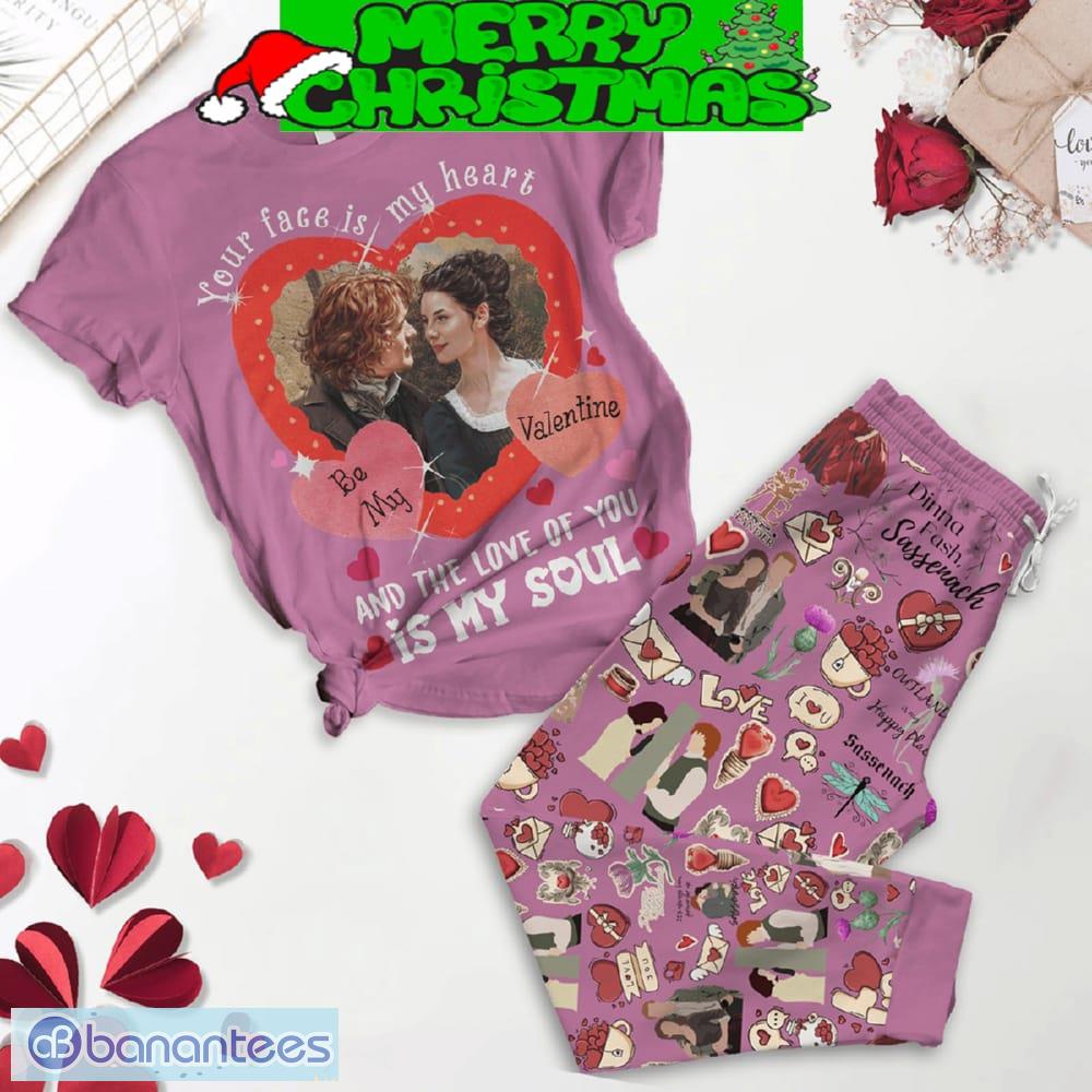 outlander happy valentine pink fleece pajamas set full print christmas for women image Outlander Happy Valentine Pink Fleece Pajamas Set Full Print Christmas For Women - Outlander Happy Valentine Pink Fleece Pajamas Set-1