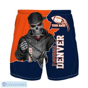Denver Football Team Hawaiian Shirt And Shorts Personalized Name And Number For Fans Product Photo 2