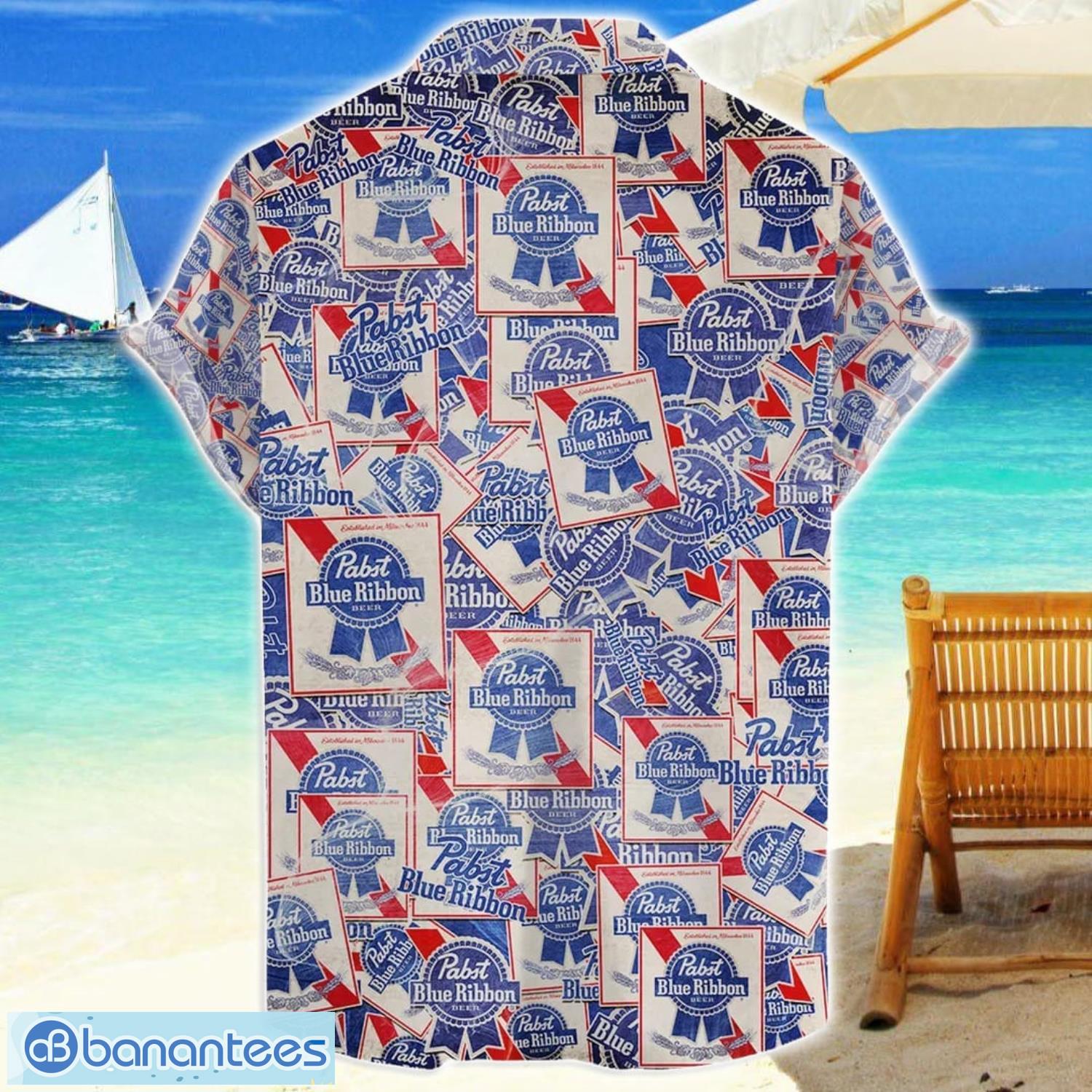pabst blue ribbon aop beer logo hawaiian shirt summer gift for men and women 1 image Pabst Blue Ribbon AOP Beer Logo Hawaiian Shirt Summer Gift For Men And Women Product Photo 2