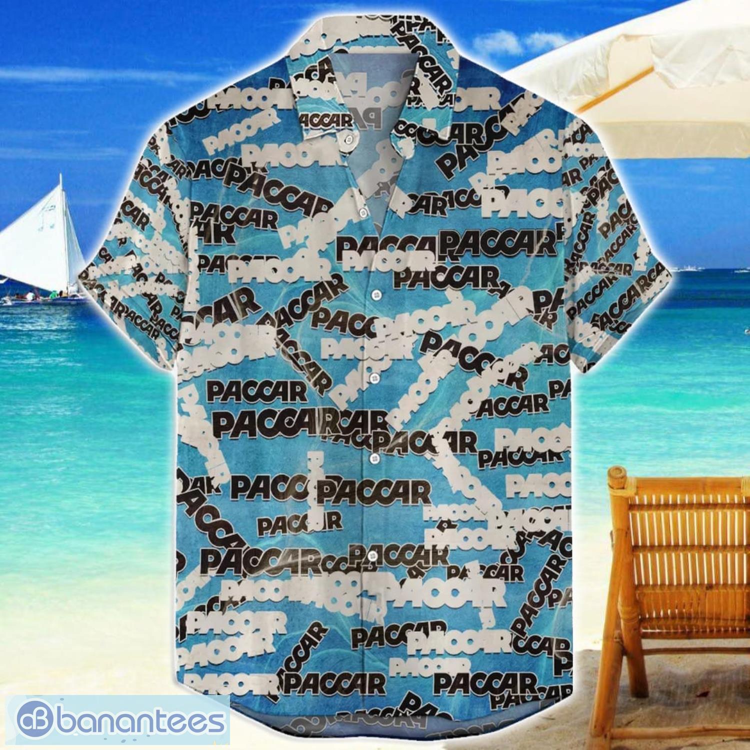 paccar aop truck logo hawaiian shirt summer gift for men and women image Paccar AOP Truck Logo Hawaiian Shirt Summer Gift For Men And Women Product Photo 1