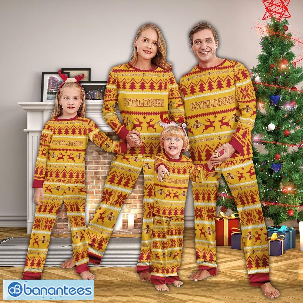 pajamas set ugly christmas ncaa iowa state cyclones for women gift christmas image Pajamas set Ugly Christmas NCAA Iowa State Cyclones For Women Gift Christmas - Pajamas set Ugly Christmas NCAA Iowa State Cyclones For Women Gift Christmas