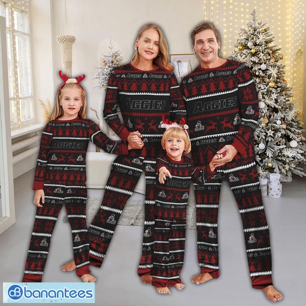 pajamas set ugly christmas ncaa new mexico state aggies gift family image Pajamas set Ugly Christmas NCAA New Mexico State Aggies Gift Family - Pajamas set Ugly Christmas NCAA New Mexico State Aggies Gift Family