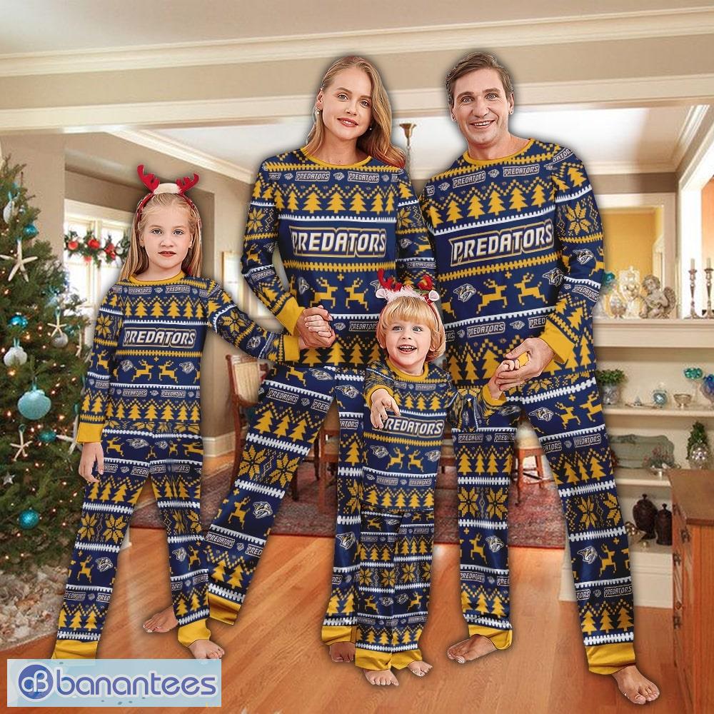 pajamas set ugly christmas nhl nashville predators men women for fans image Pajamas set Ugly Christmas NHL Nashville Predators Men Women For Fans - Pajamas set Ugly Christmas NHL Nashville Predators Men Women For Fans