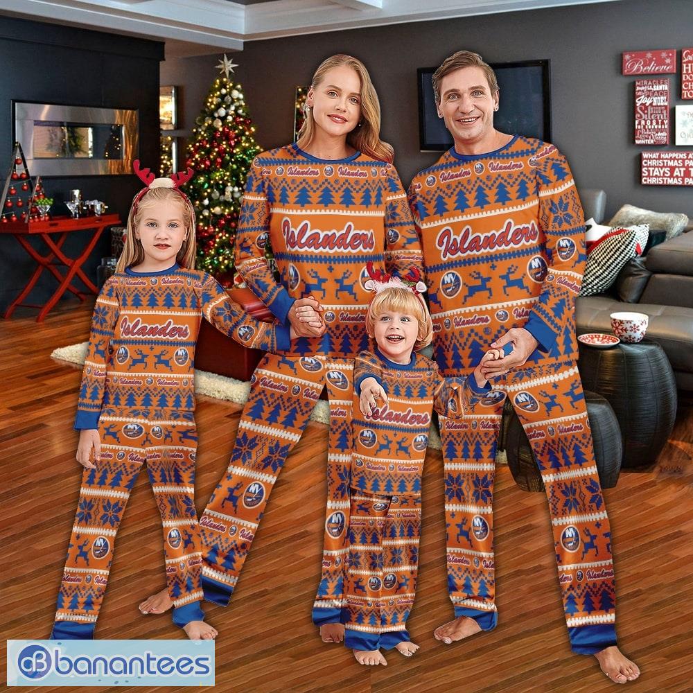 pajamas set ugly christmas nhl new york islanders for women gift christmas image Pajamas set Ugly Christmas NHL New York Islanders For Women Gift Christmas - Pajamas set Ugly Christmas NHL New York Islanders For Women Gift Christmas