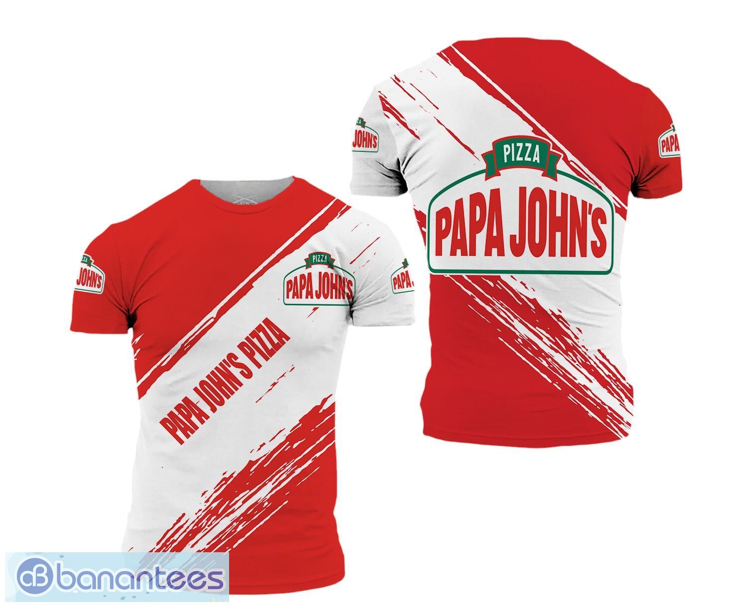 papa johns pizza 3d full printing 3d t shirt all printed image Papa John's Pizza 3D Full Printing 3D T Shirt All Printed Product Photo