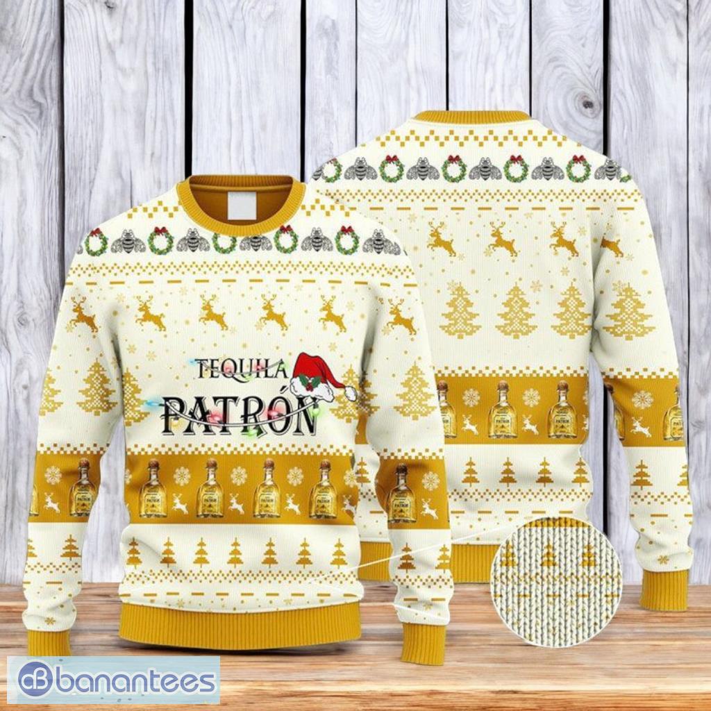 patrn tequila reindeer snowy night ugly christmas ugly sweater 3d best gift chistmas image Patrón Tequila Reindeer Snowy Night Ugly Christmas Ugly Sweater 3D Best Gift Chistmas Product Photo 1