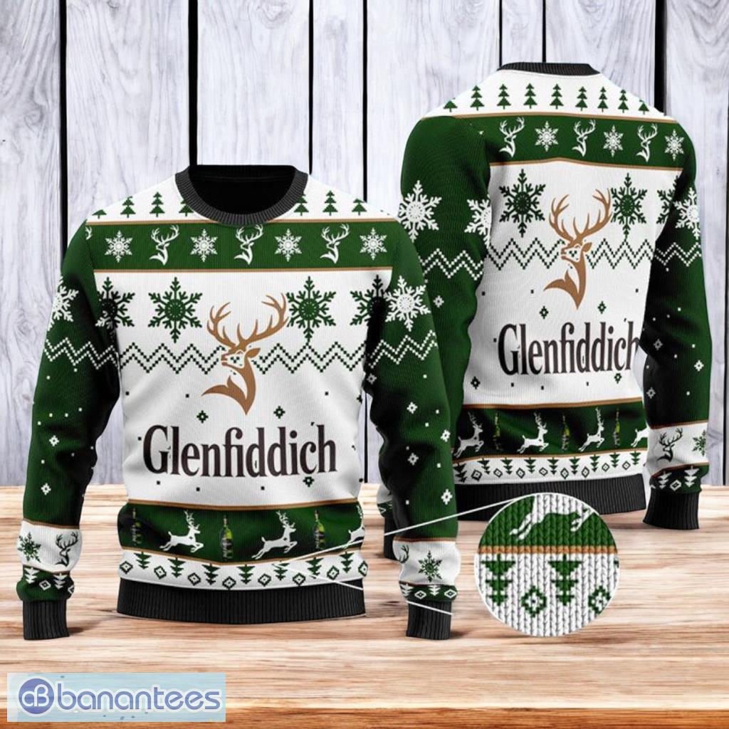personalized glenfiddich whisky christmas ugly sweater 3d best gift chistmas image Personalized Glenfiddich Whisky Christmas Ugly Sweater 3D Best Gift Chistmas Product Photo 1