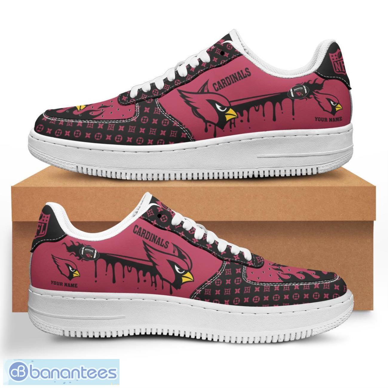 personalized name arizona cardinals drip air force shoes men women sneakers image Personalized Name Arizona Cardinals Drip Air Force Shoes Men Women Sneakers Product Photo 1