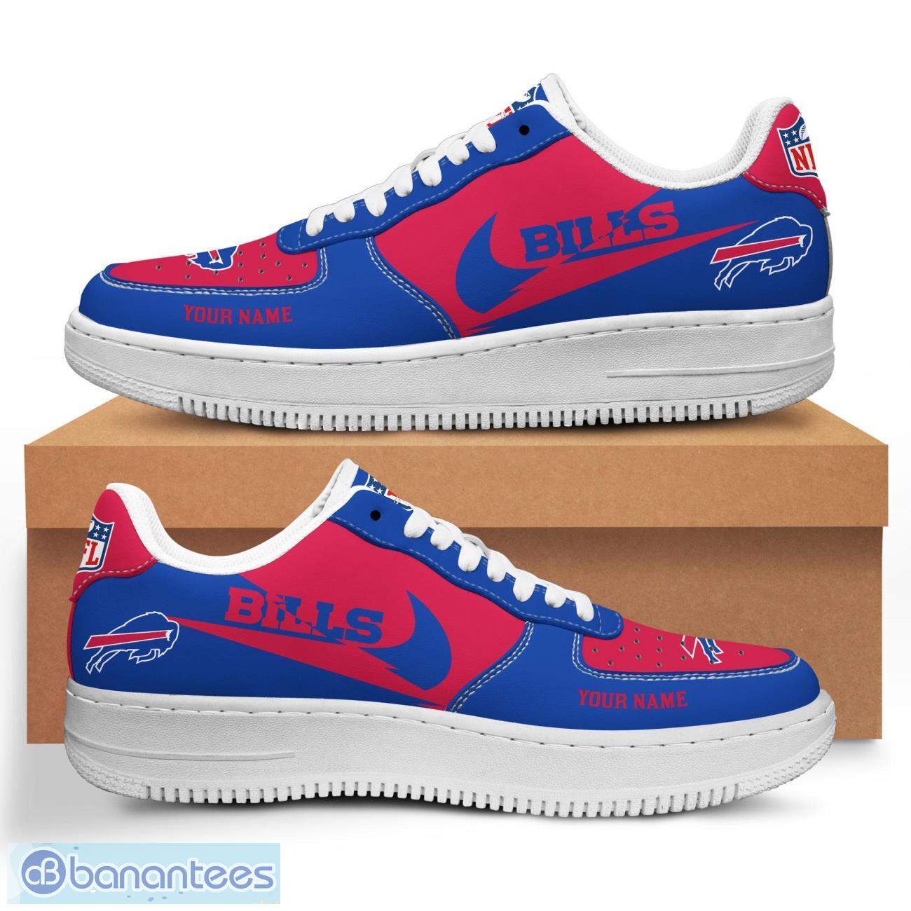 personalized name buffalo bills ultra air force shoes sport gift image Personalized Name Buffalo Bills Ultra Air Force Shoes Sport Gift Product Photo 1