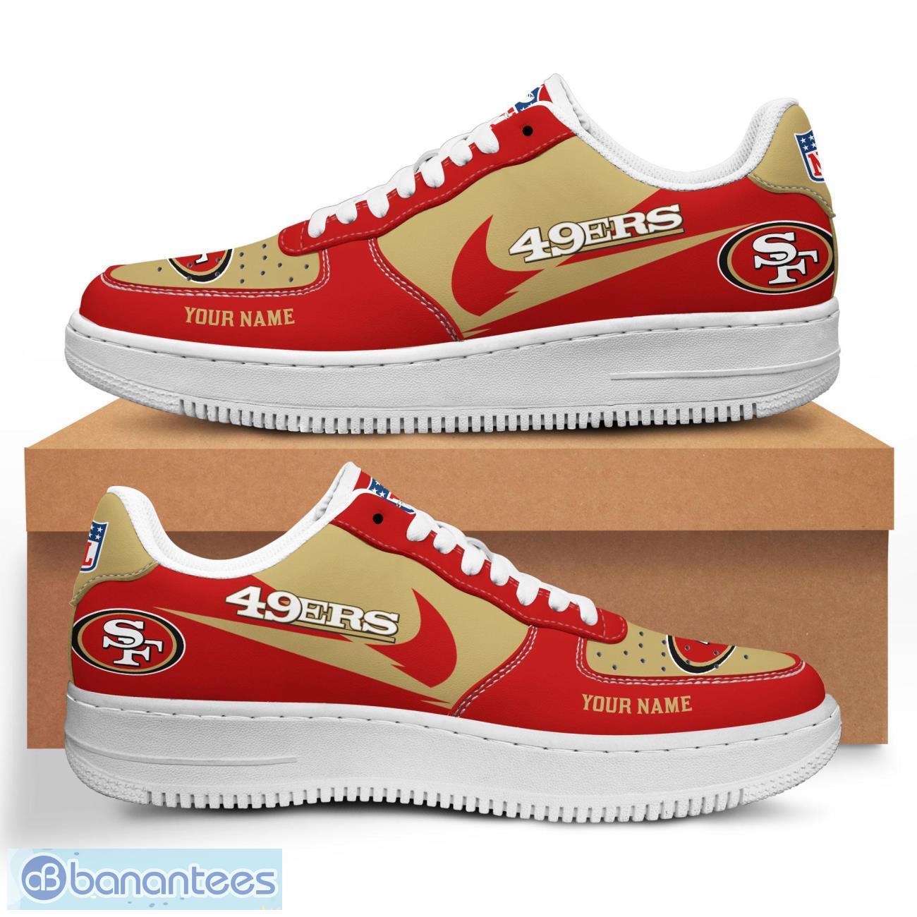 personalized name san francisco 49ers ultra air force shoes sport gift image Personalized Name San Francisco 49ers Ultra Air Force Shoes Sport Gift Product Photo 1