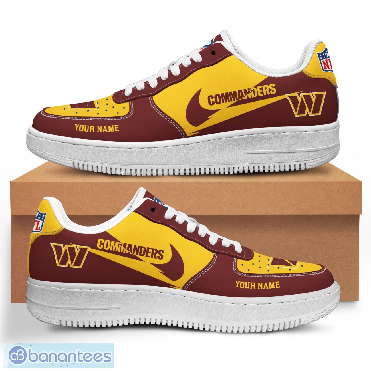 personalized name washington commanders ultra air force shoes sport gift image Personalized Name Washington Commanders Ultra Air Force Shoes Sport Gift Product Photo 1