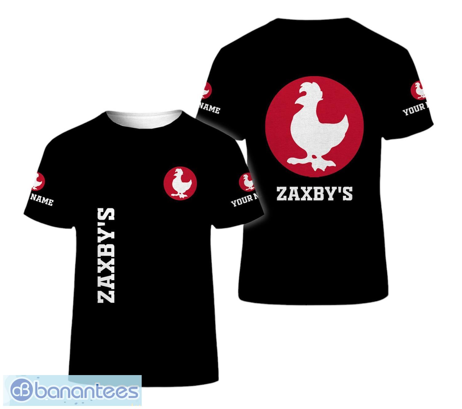 personalized zaxbys all printed 3d t shirt image PERSONALIZED Zaxby's All Printed 3D T Shirt Product Photo